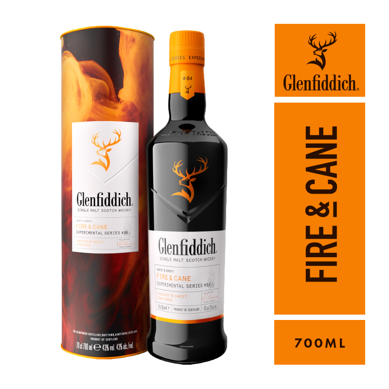 Whisky Escocés Glenfiddich Fire & Cane 700cc