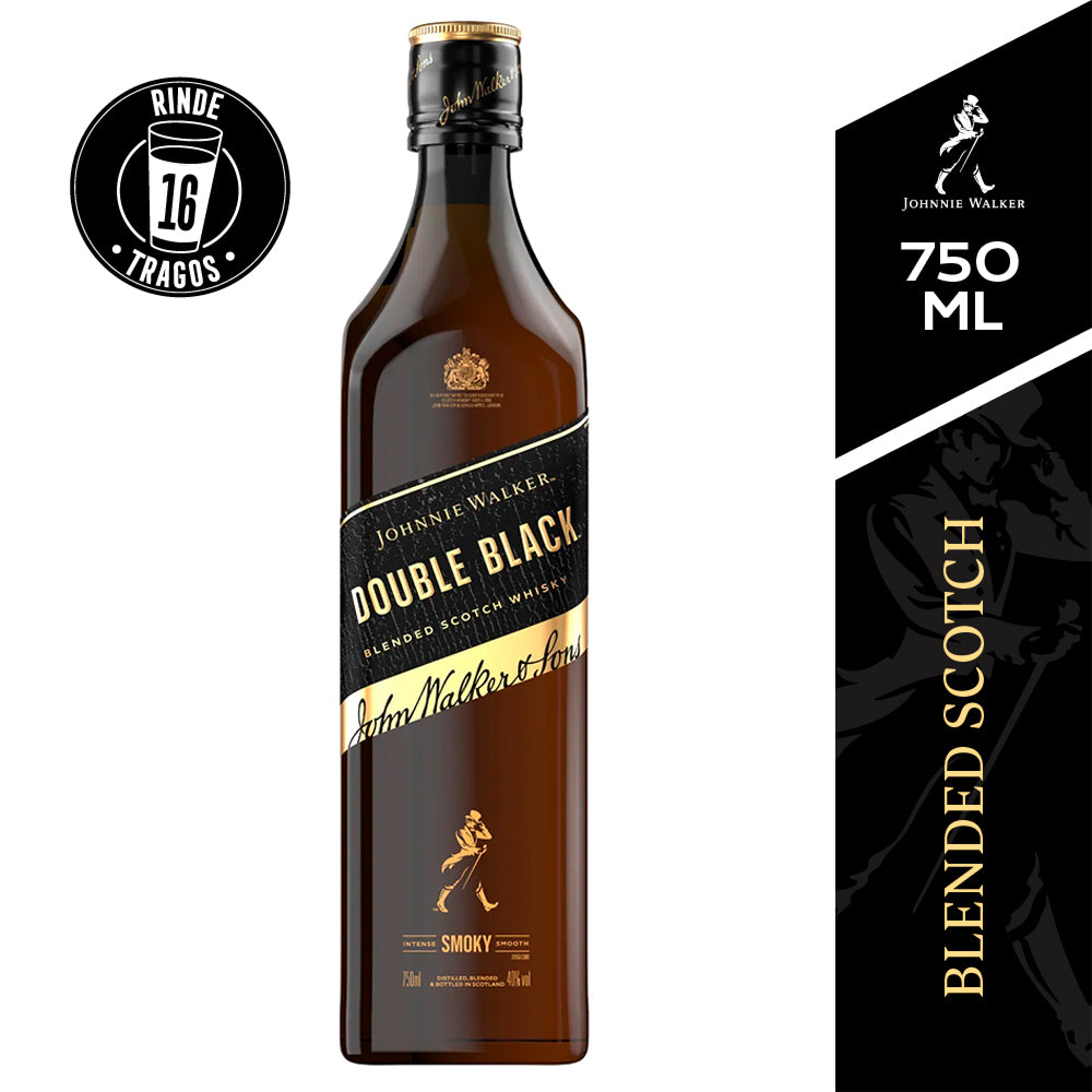 Whisky Johnnie Walker Double Black Label Reserva 12 Años 40º 750cc