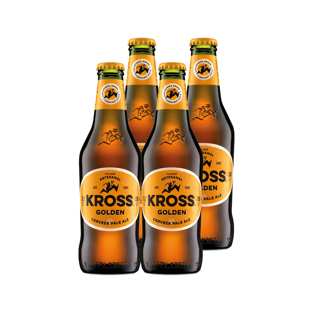 4x Cerveza Kross Golden Botellín 330cc