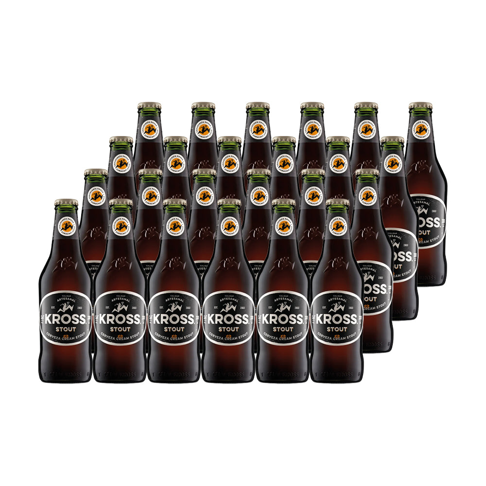 24x Cerveza Kross Stout Botella 330cc