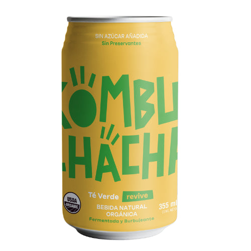 Kombuchacha Té Verde Cero Lata 350cc