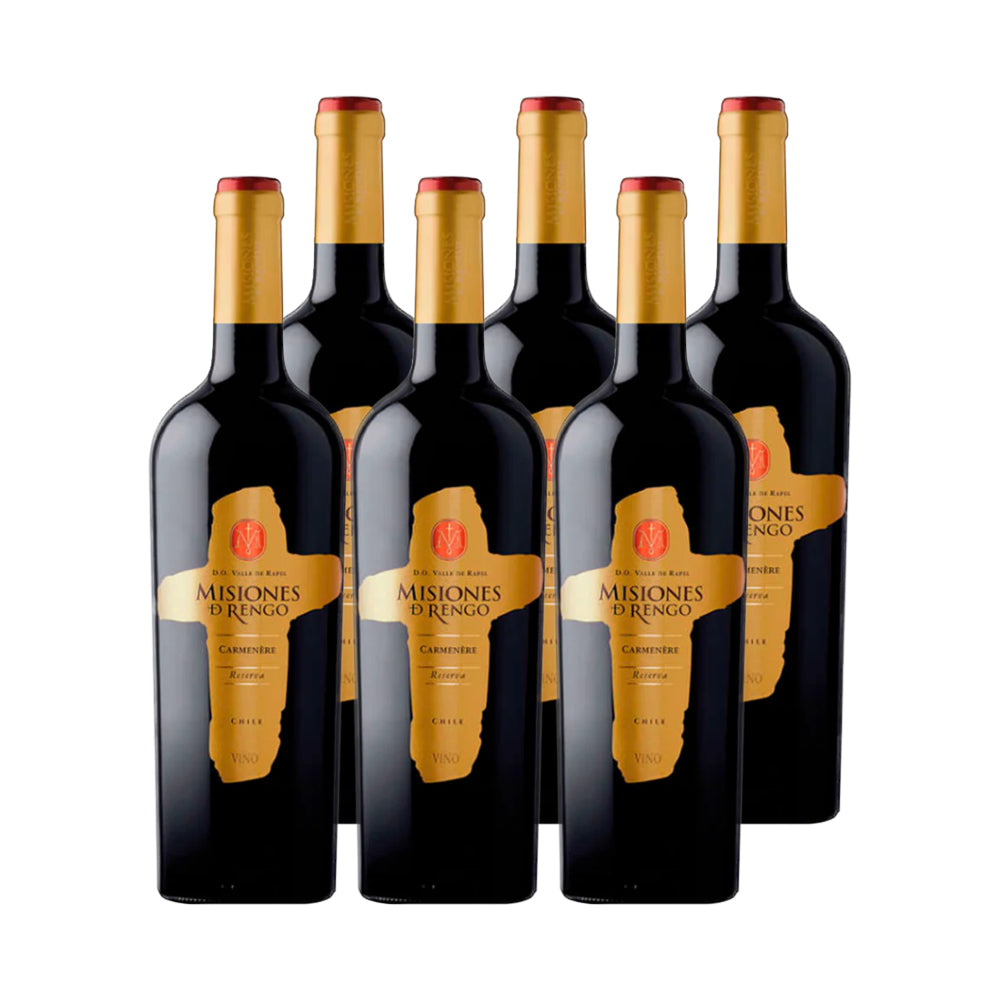 6x Vino Misiones De Rengo Reserva Cepas 750cc