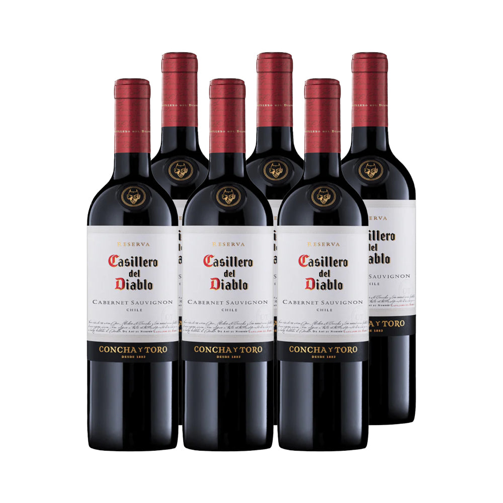 6x Vino Casillero del Diablo Reserva Cepas 750cc