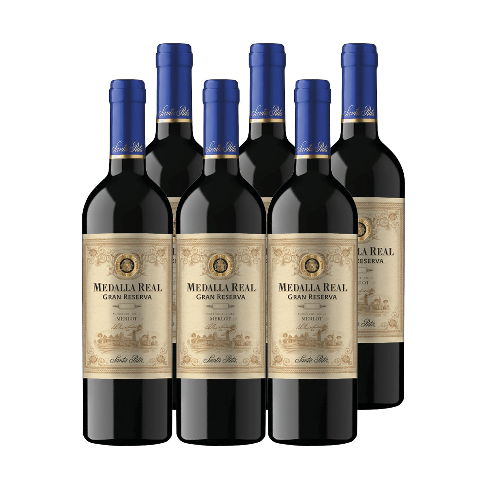 6x Vino Medalla Real Gran Reserva Cepas 750cc