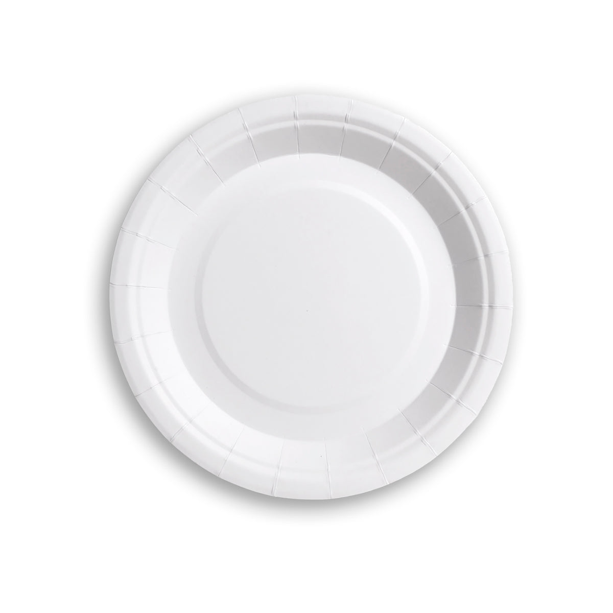 Plato Cartón Blanco 18cm 6 Unidades Palms
