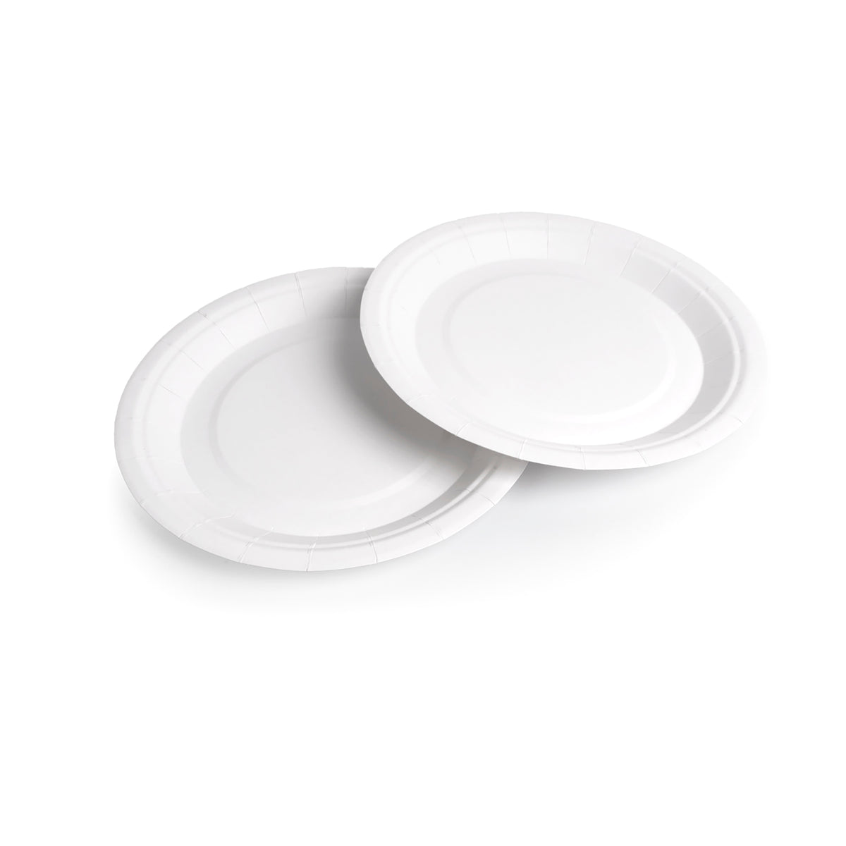 Plato Cartón Blanco 18cm 6 Unidades Palms