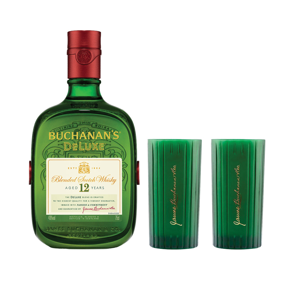 Whiskey Buchanans 12 años 750cc + 2 Vasos