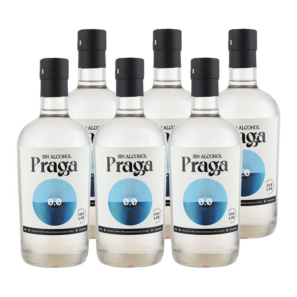 6x Gin Praga Sin Alcohol 0.0° 700cc