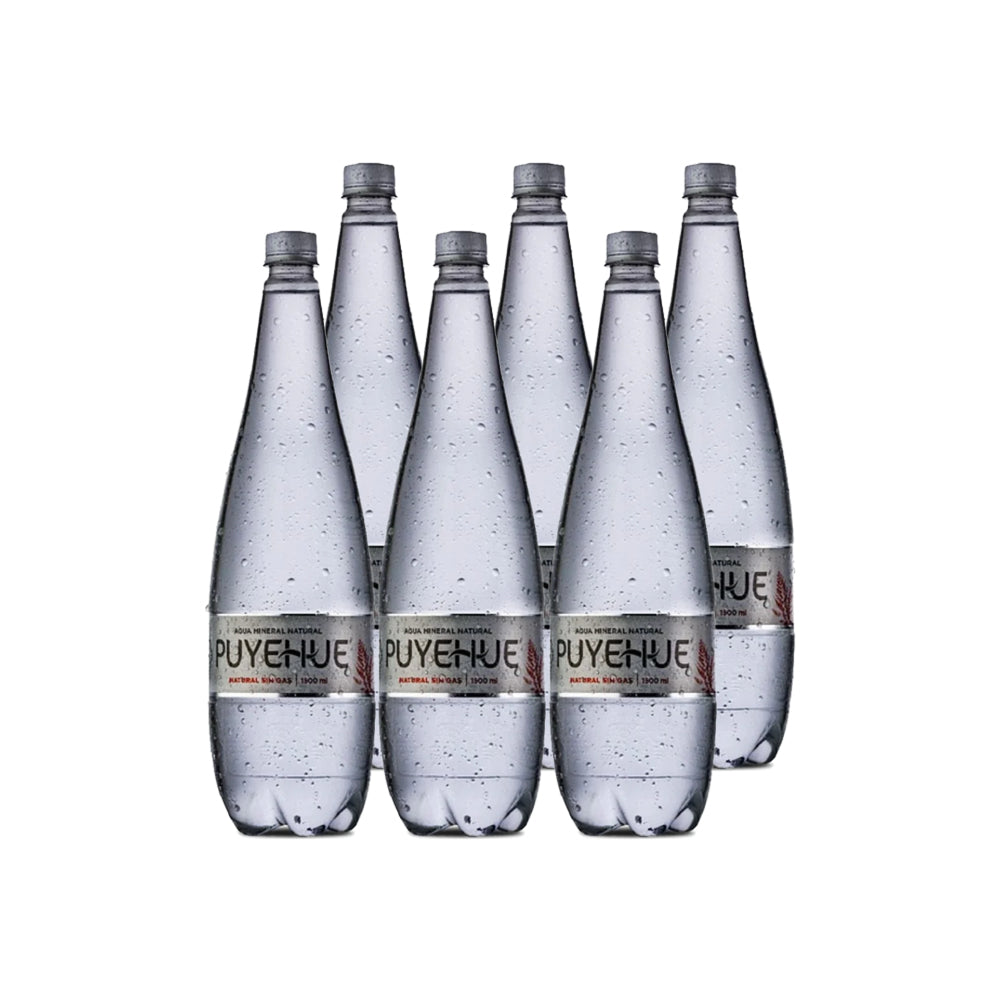 6x Agua Mineral Natural Puyehue sin Gas 1500cc