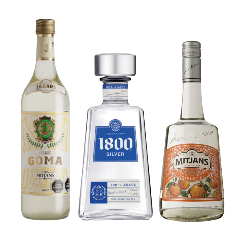 Pack Tequila Margarita 1800 Silver 750cc