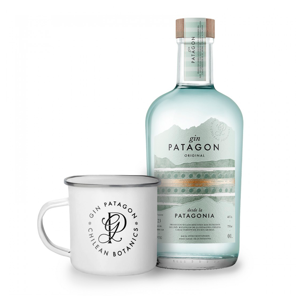 Pack Gin Patagon Original 40° 750cc + Taza de Regalo