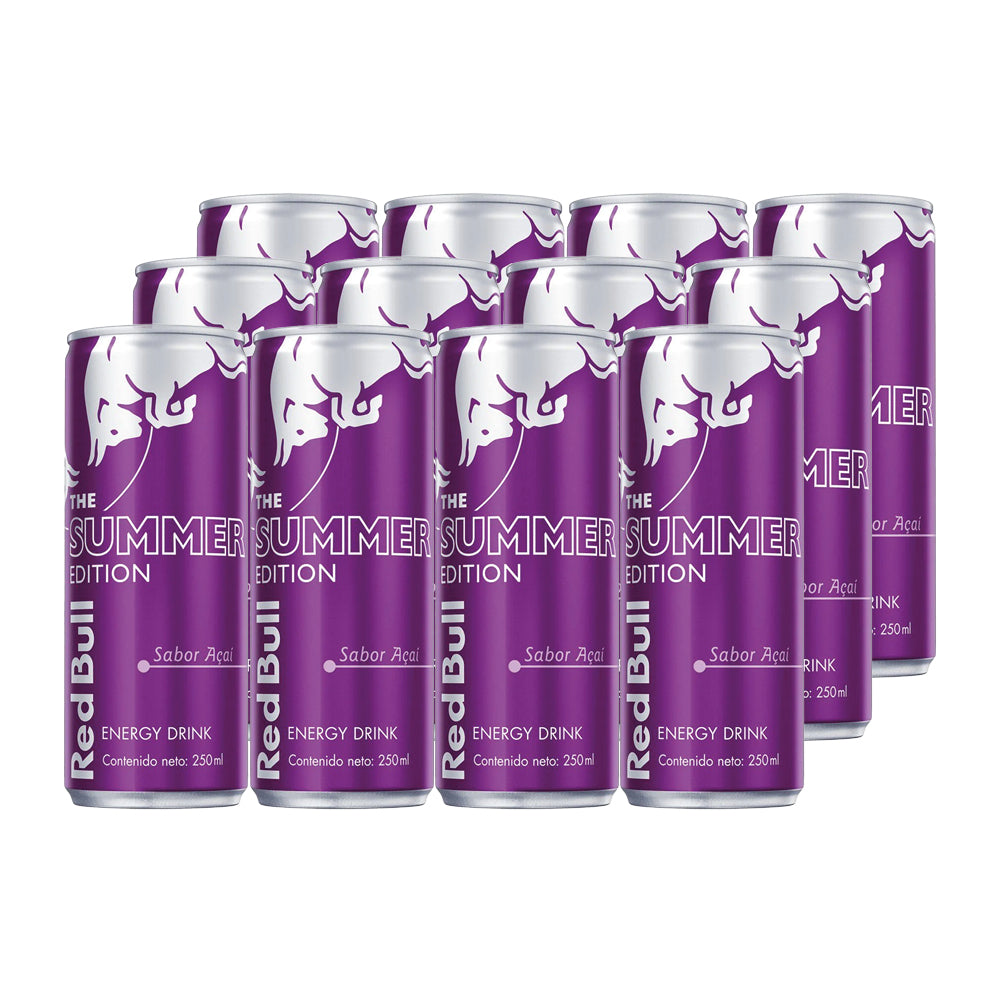 12x Bebida Energética Red Bull Summer Acai 250cc