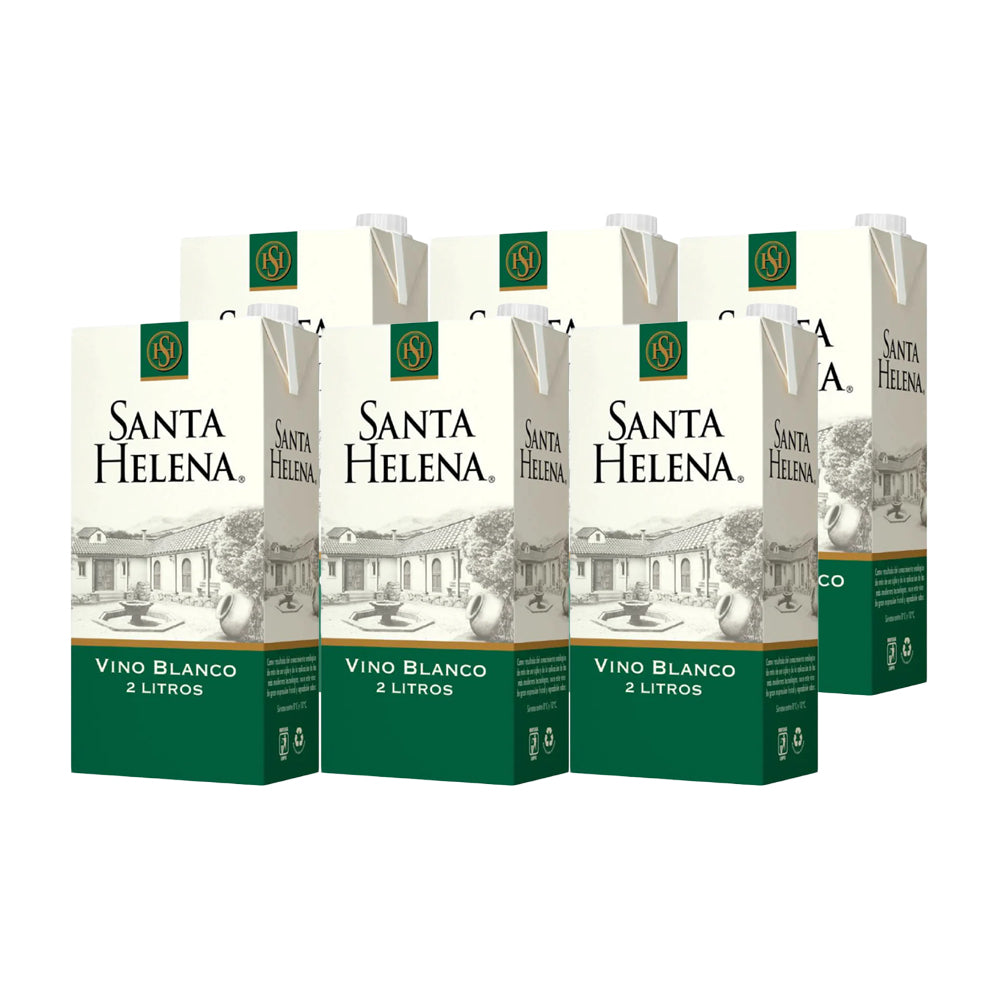 6x Vino Blanco Santa Helena 2000cc