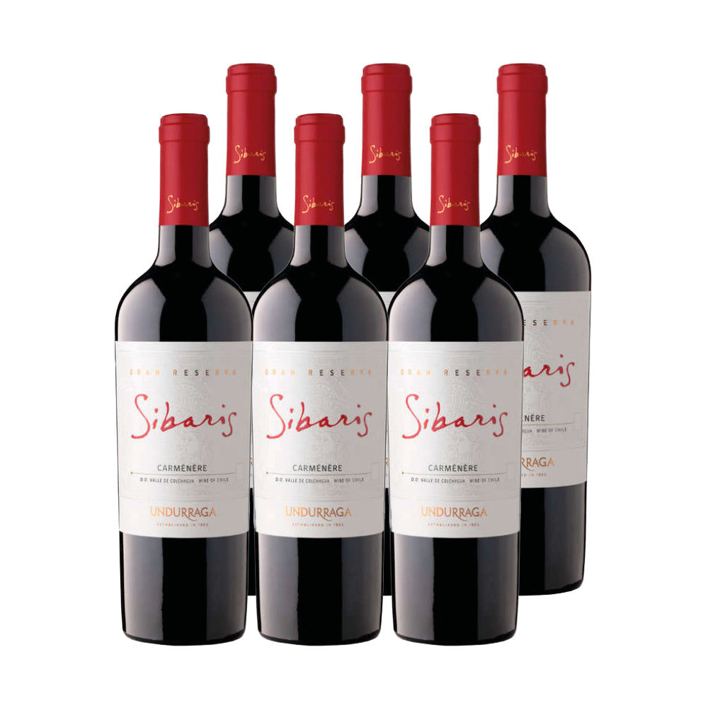 6x Vino Sibaris Gran Reserva Cepas 750cc