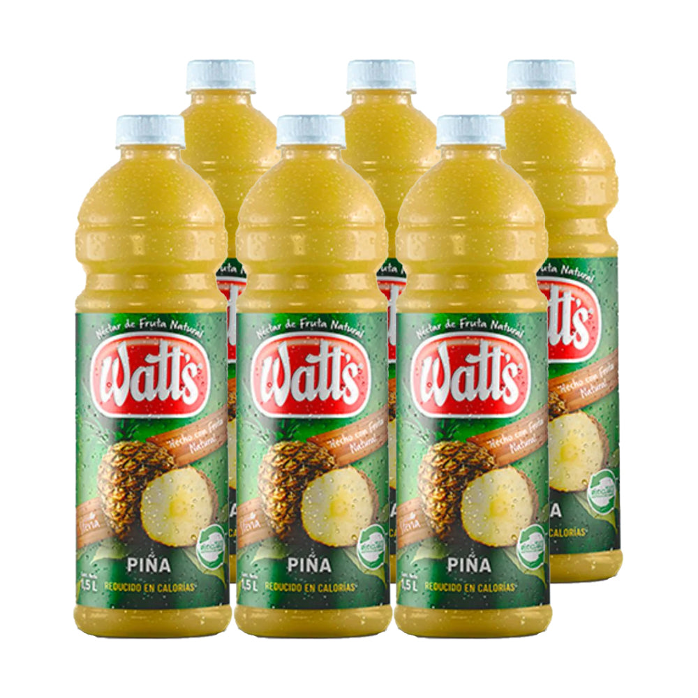 6x Jugo Watts Piña 1500cc