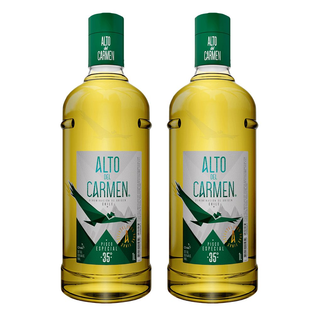 2x Pisco Alto del Carmen 1000cc