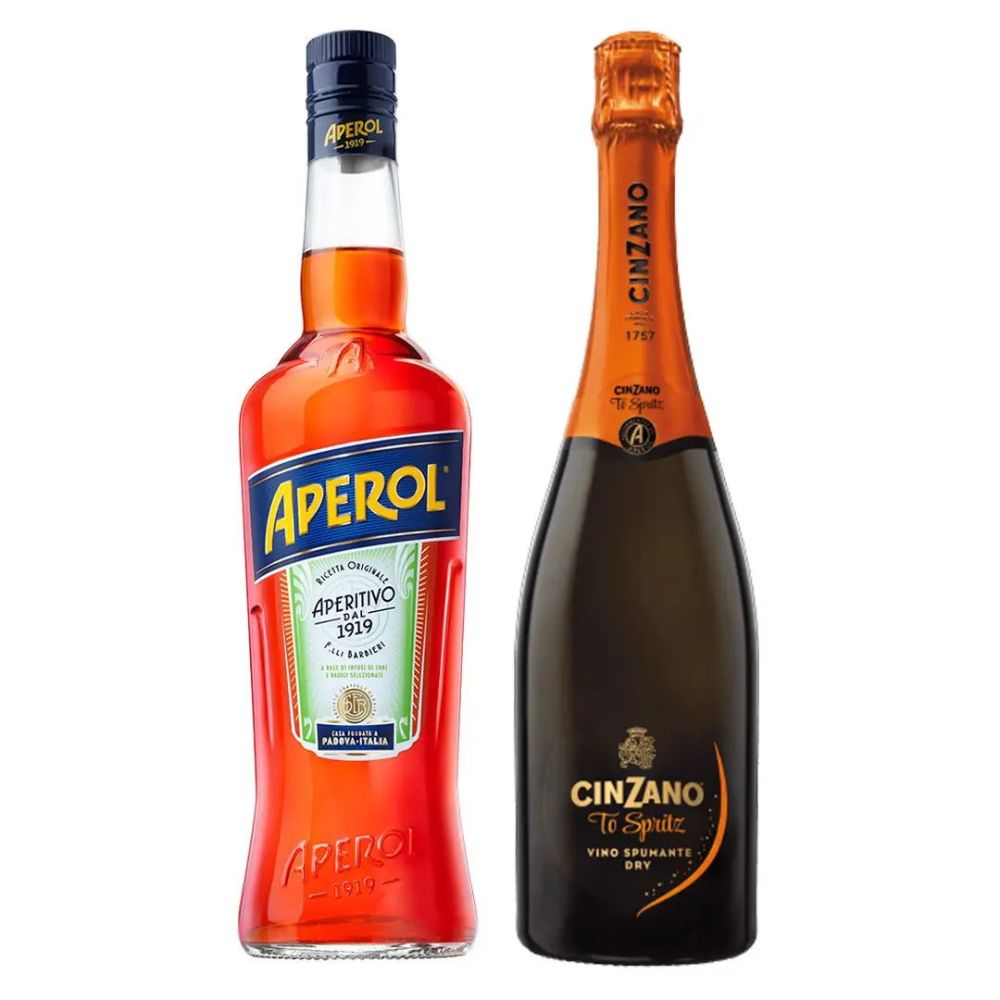 Pack Licor Aperol Spritz 750cc + Espumante Cinzano To Spritz 750cc