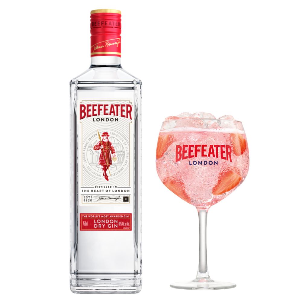 Gin Beefeater London Dry 750cc + Copa Beefeater de Regalo
