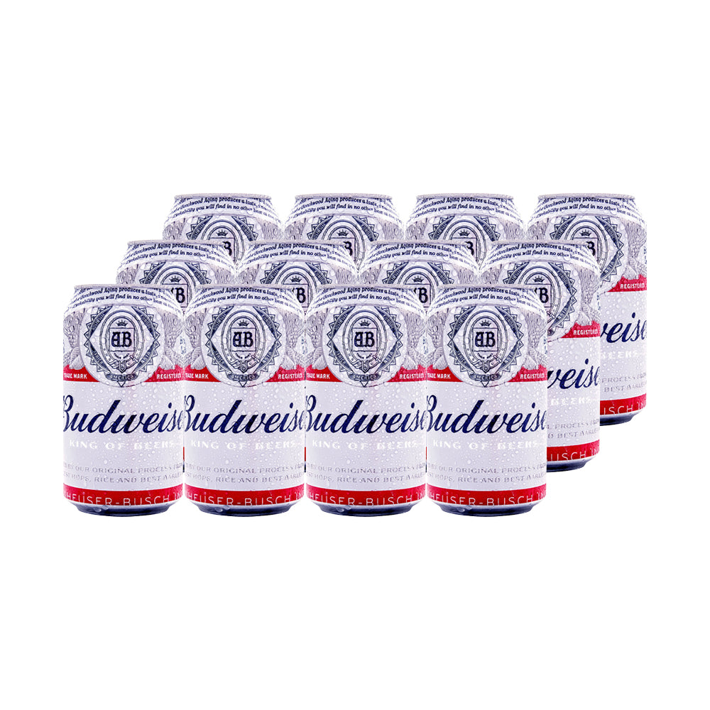 12x Cerveza Budweiser Lata 354cc