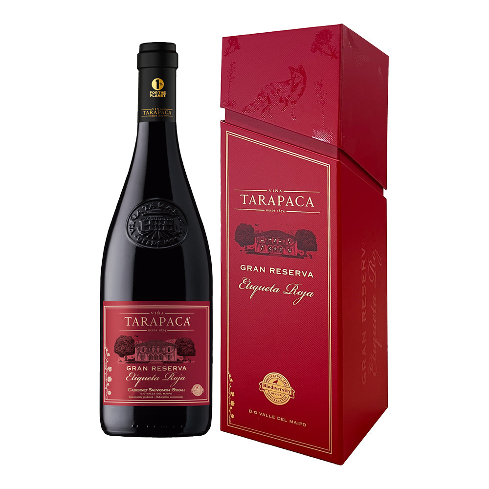 Vino Tarapacá Gran Reserva Red Blend Etiqueta Roja 750cc (incluye estuche)