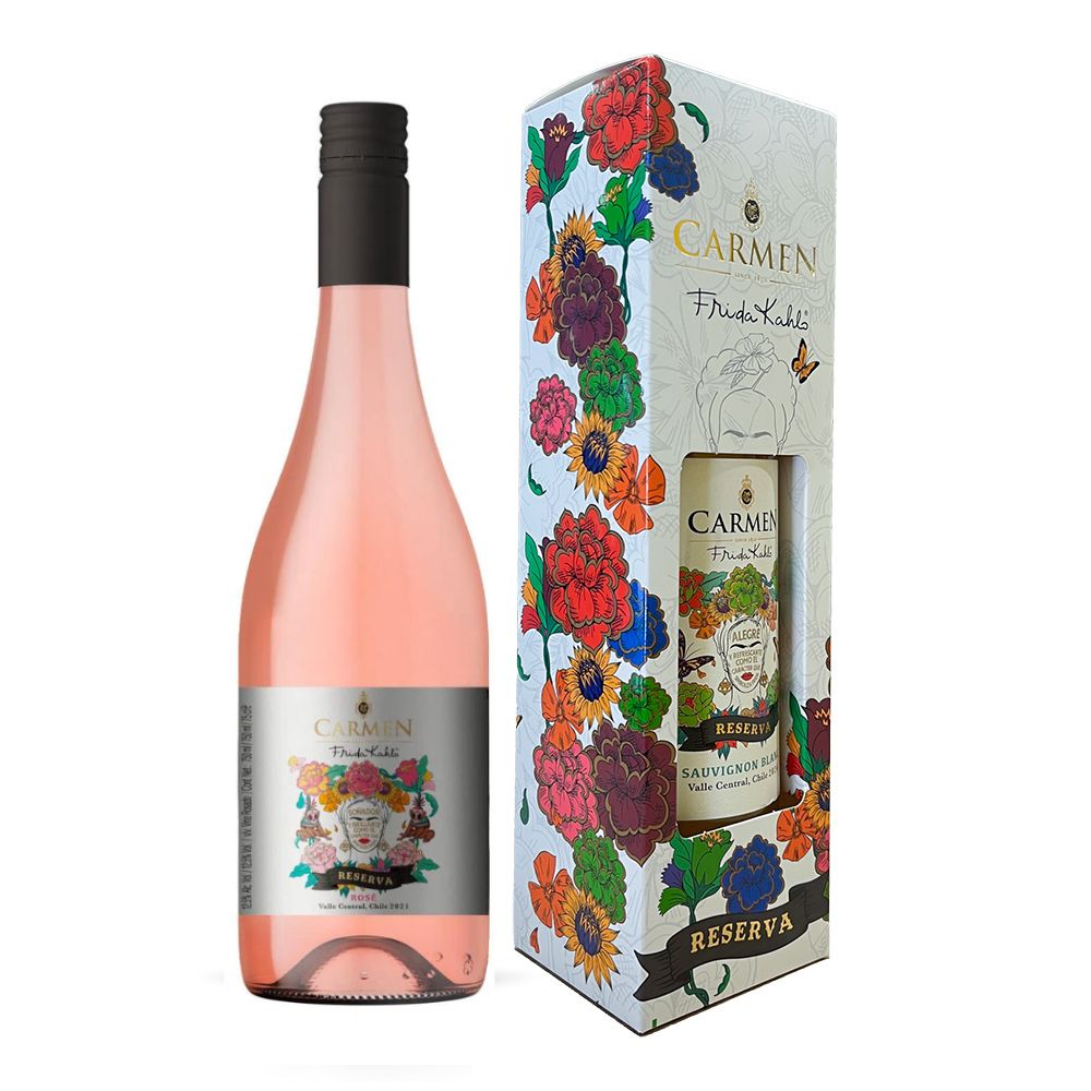 Vino Carmen Reserva Frida Khalo Cepas 750cc (incluye estuche)