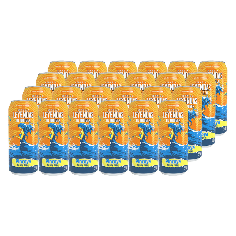 24x Cervezas Leyendas de Origen Pincoya 5° 473cc