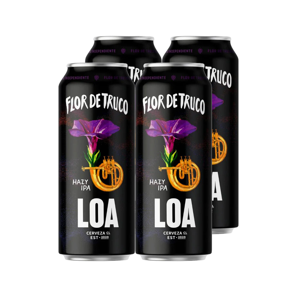4x Cerveza LOA Flor de Truco 470cc
