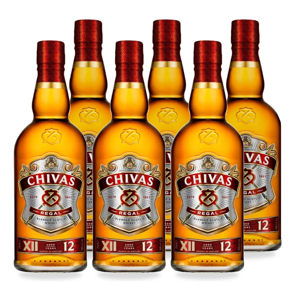 6x Whisky Chivas Regal 12 Años 40º 750cc