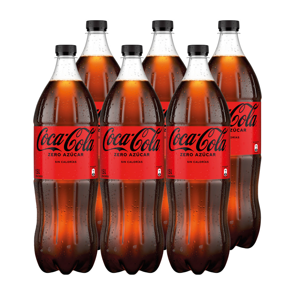 6x Bebida Coca Cola Zero Azúcar 1500cc