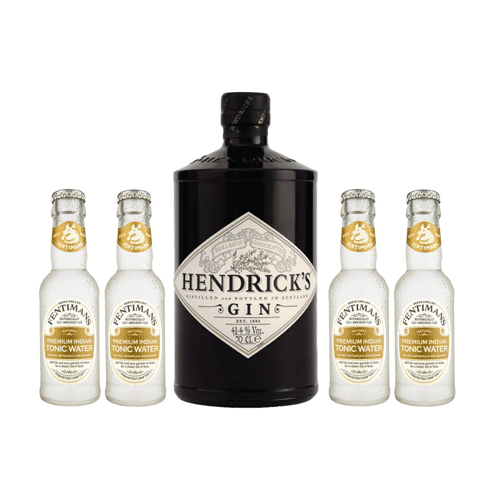 Gin Hendricks 700cc + 4 Fentimans 200cc
