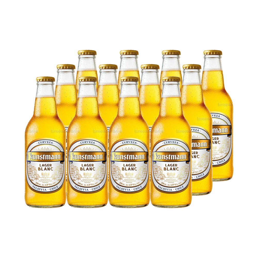 12x Cerveza Kunstmann Lager Blanc 4,5° 330cc (V. 10/08/2026)