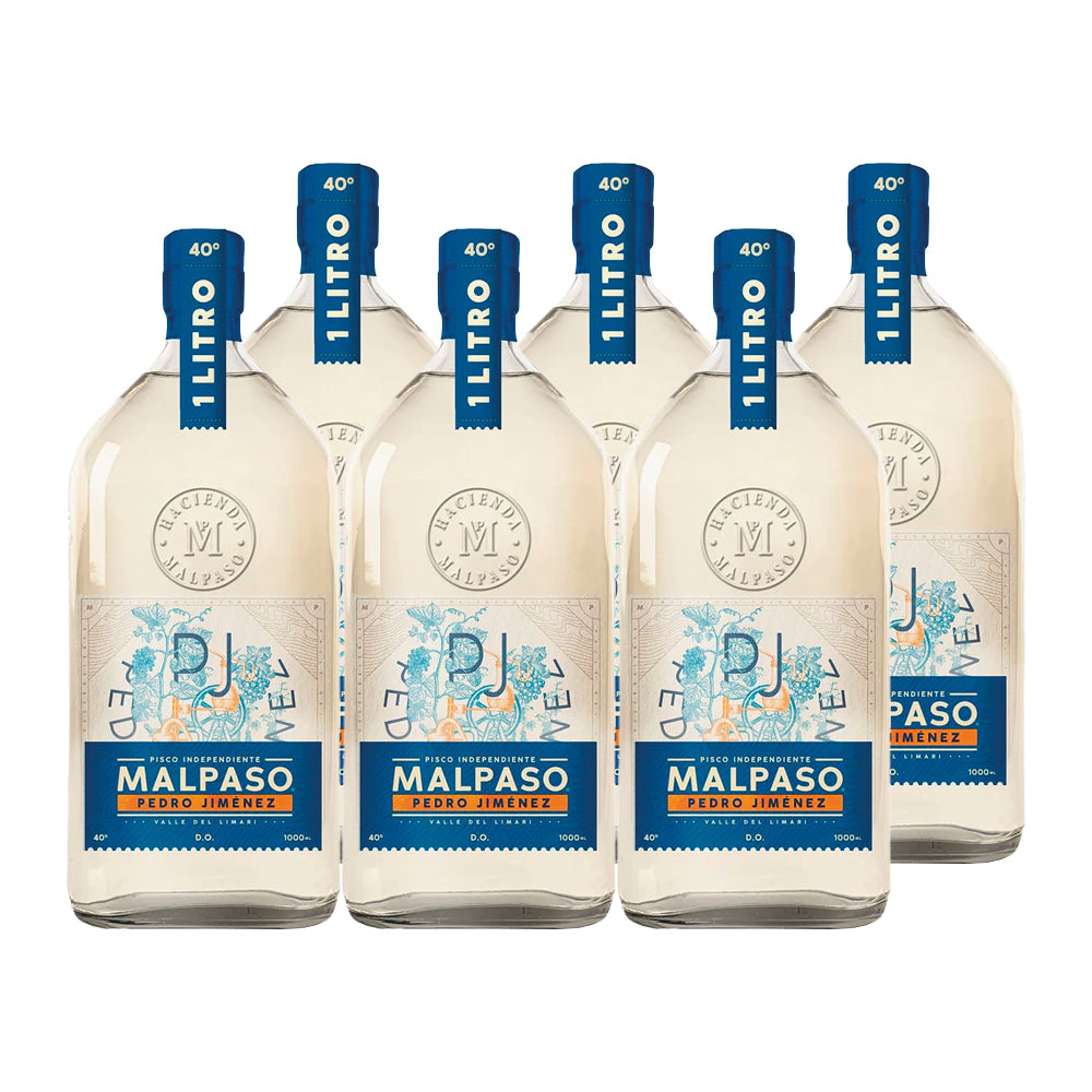 6x Pisco Mal Paso Pedro Jiménez 40° 1000cc