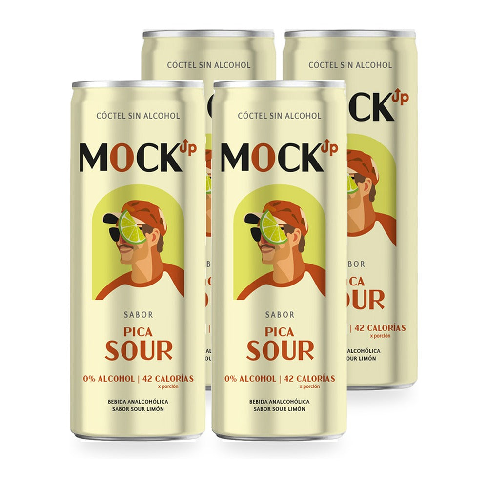 4x Ready To Drink Mockup Pica Sour Sin Alcohol 310cc