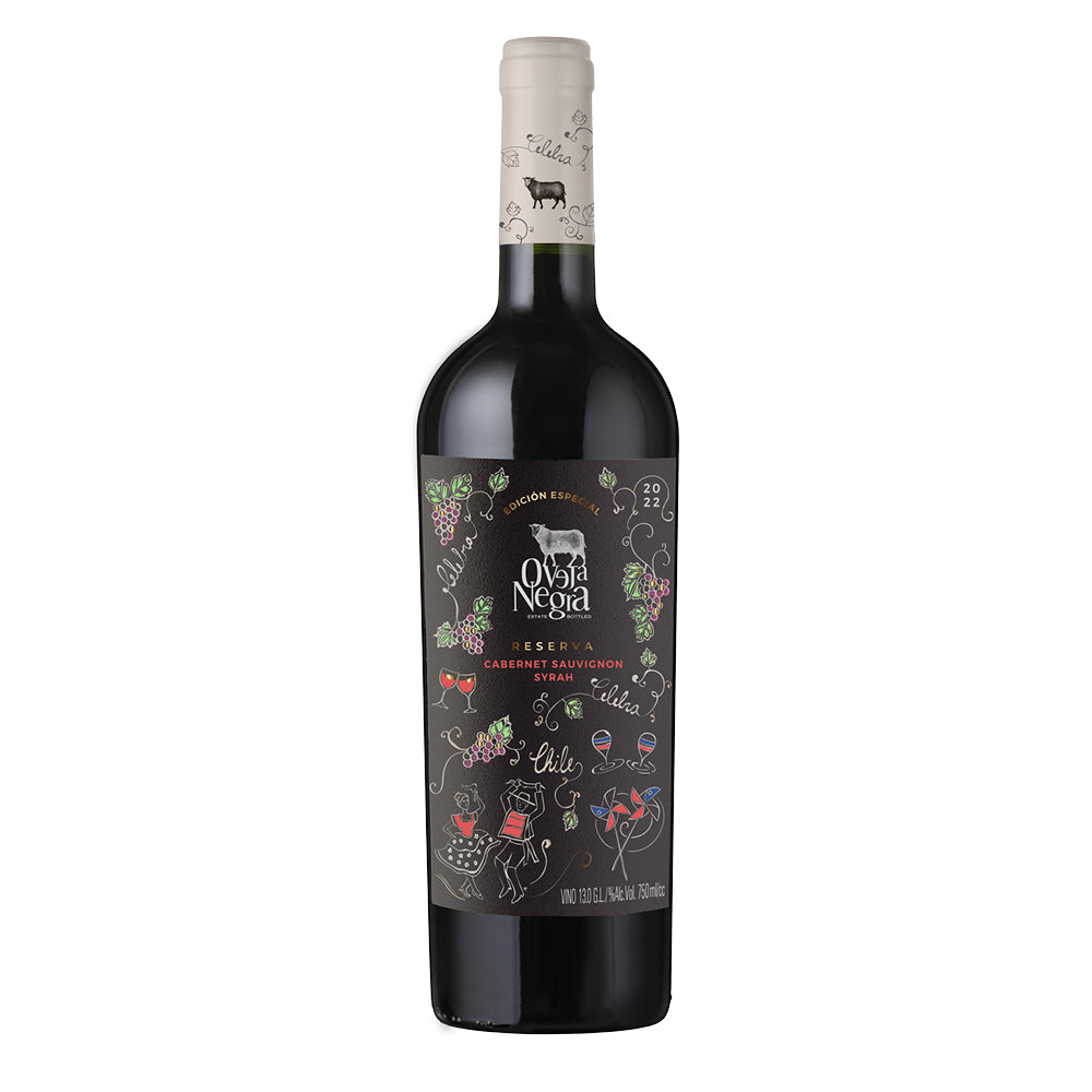 6x Vino Oveja Negra Reserva Cepas 750cc