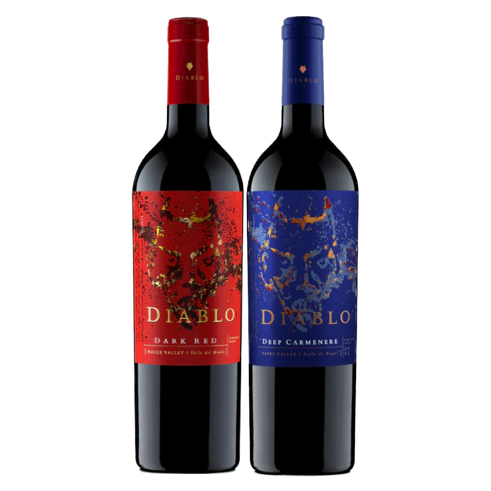 Pack 2 Vino Diablo Deep Carmenere - Dark Red Ensamblaje 750cc