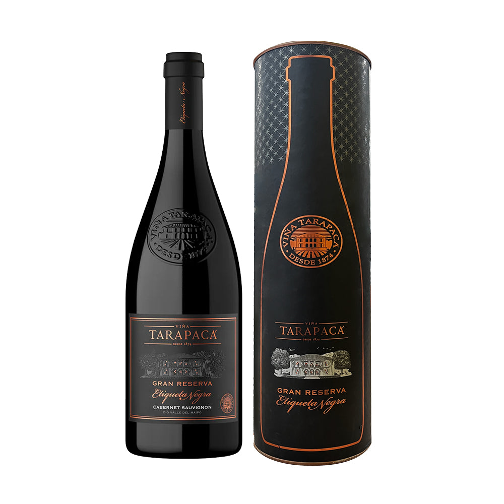 Vino Tarapacá Gran Reserva Etiqueta Negra Cepas 750cc (incluye estuche)