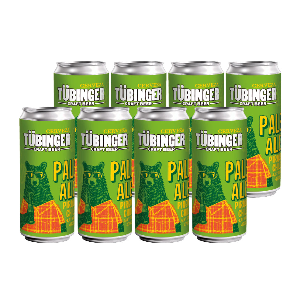 8x Cerveza Tubinger Pale Ale 4.5° 470cc