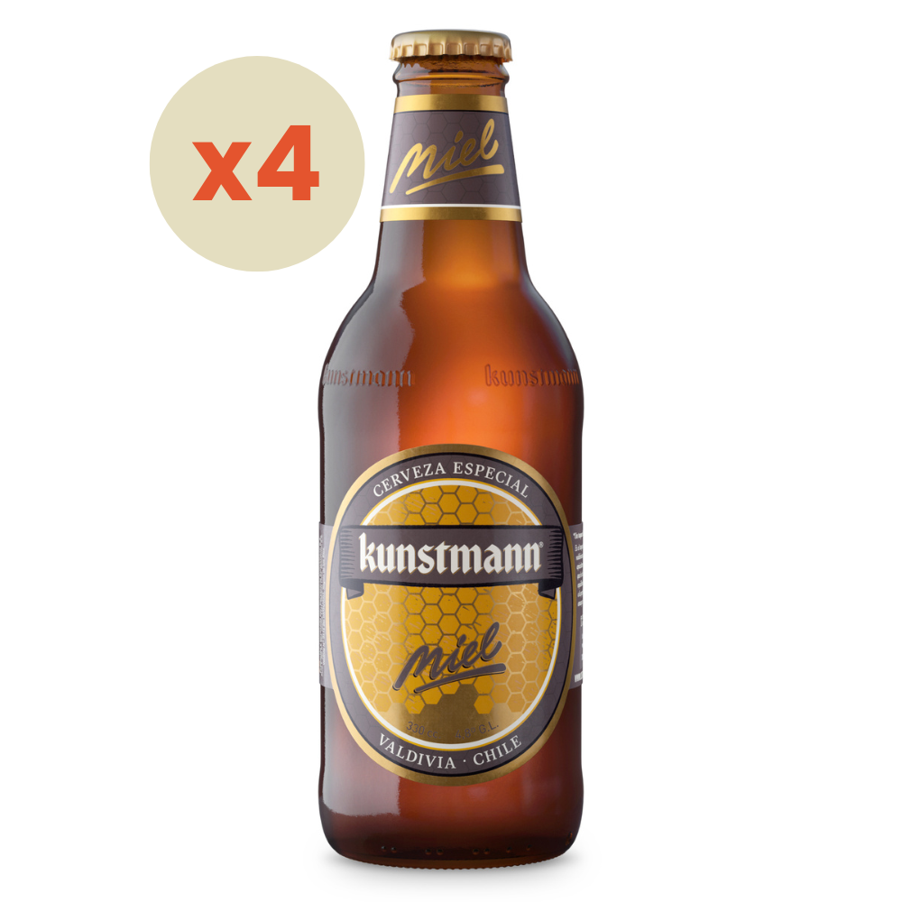 4x Cerveza Kunstmann Miel 330cc