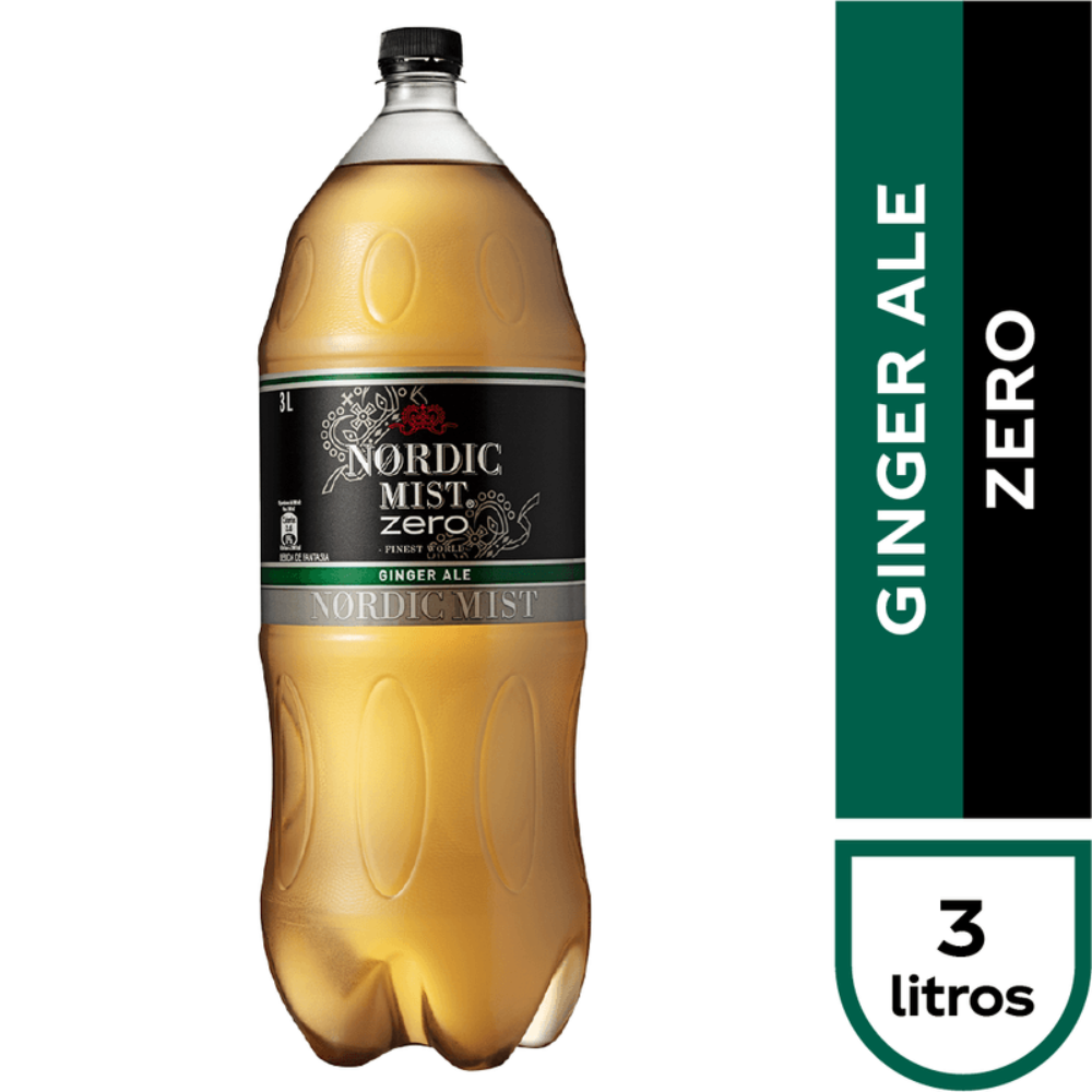 Bebida Nordic Mist Ginger Ale Zero 3000cc