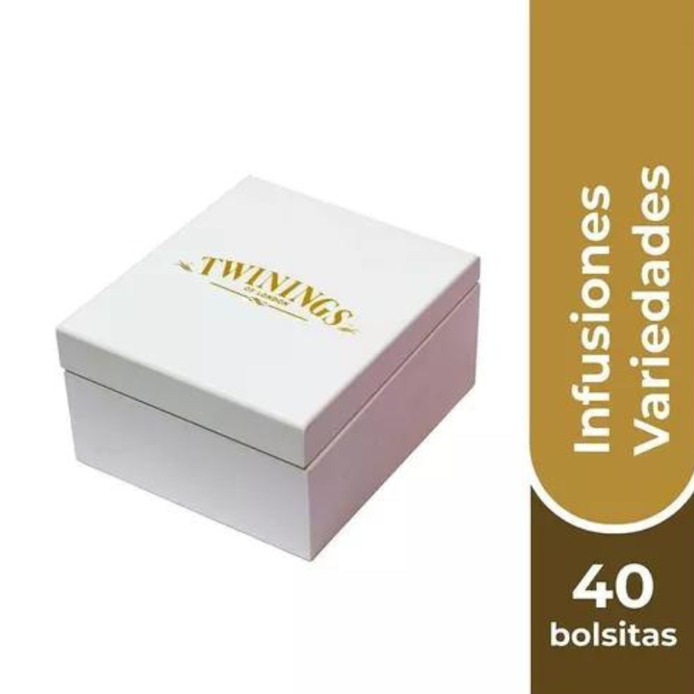 Té Caja Madera Blanca 40 Bolsas Twinings