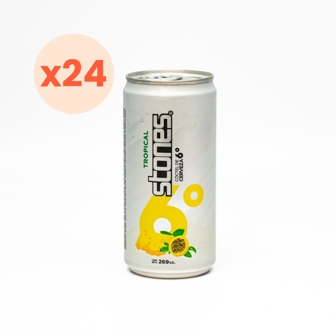 24x Cerveza Stones Tropical Lata 6° 269cc