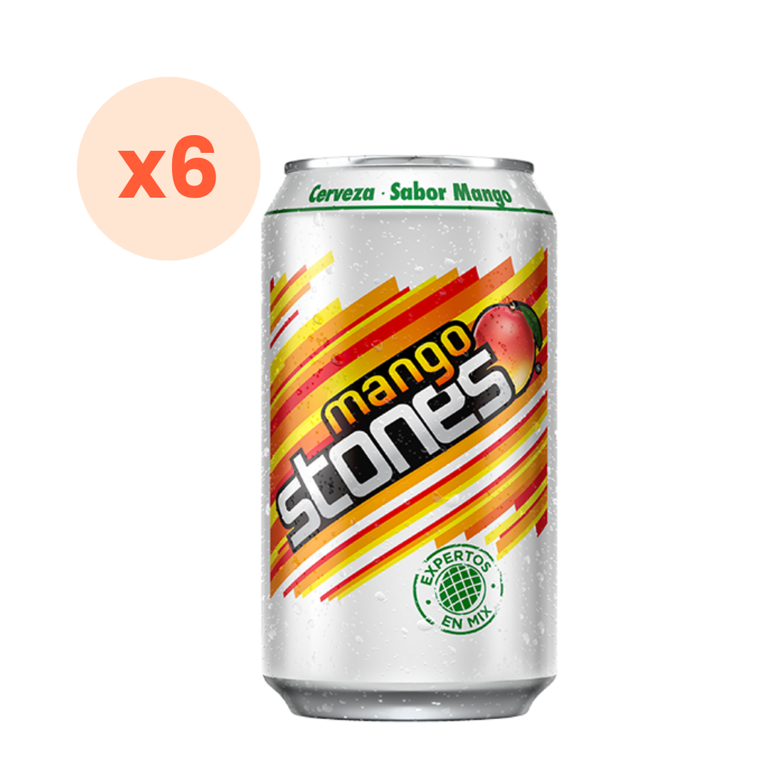 6x Cerveza Stones Mango Lata 2,5° 350cc