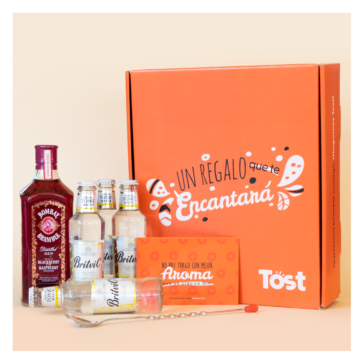 Caja Tost Gin Bombay Bramble Tonic