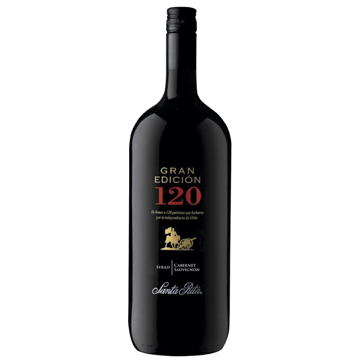 Vino 120 Gran Edición Syrah/Cabernet Sauvignon Botellón 1500cc