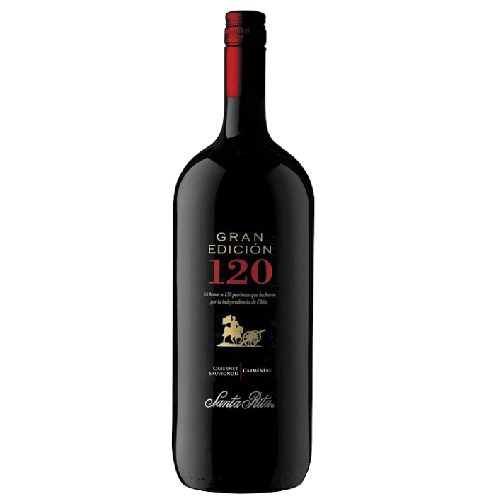 Vino 120 Gran Edición Carmenere - Cabernet Botellón 1500cc