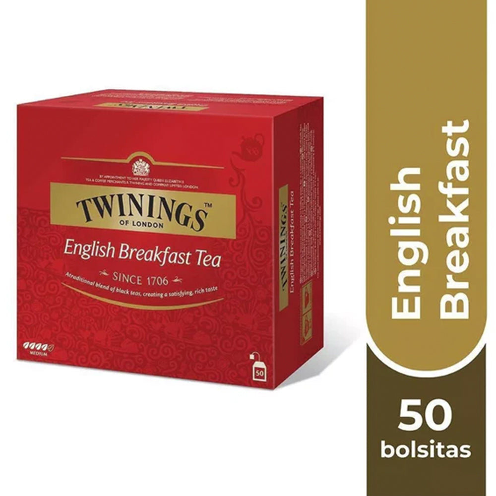 Té English Breakfast 50 Bolsas Twinings