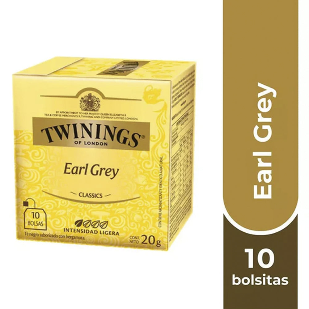 Té Earl Grey 10 Bolsas Twinings