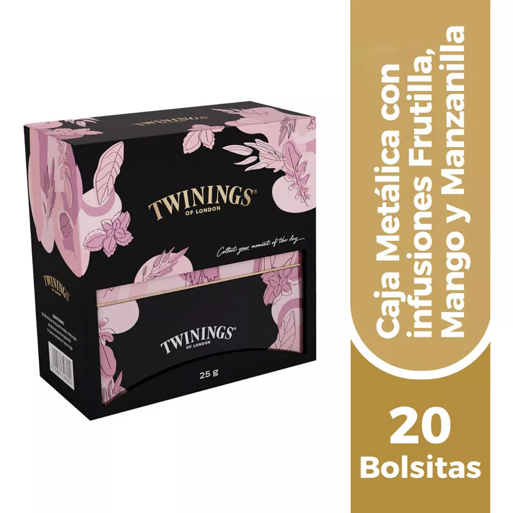 Té Caja Metálica Infusiones 20 Bolsas Twinings