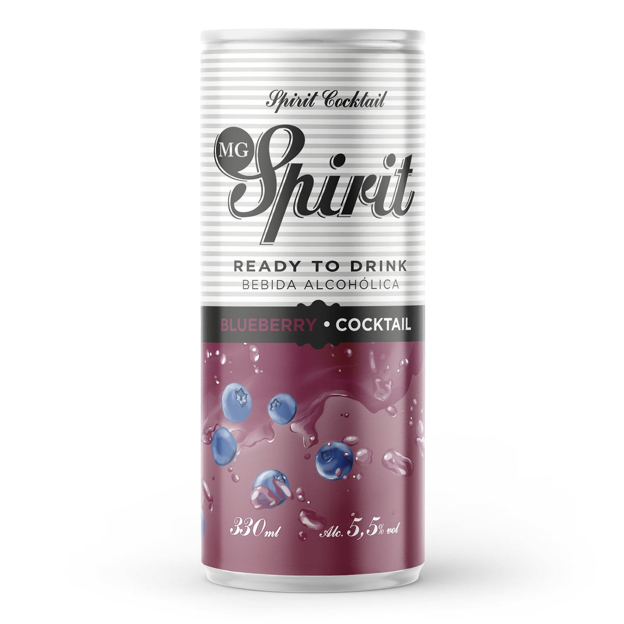 Cóctel MG Spirit Blueberry 5,5° Lata 330cc