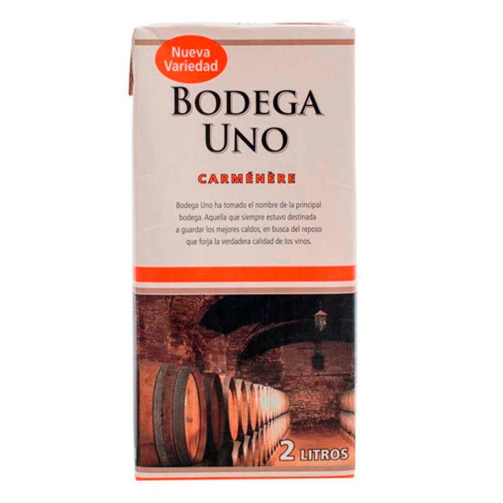 Vino Bodega Uno Tetra Carmenere 2000cc